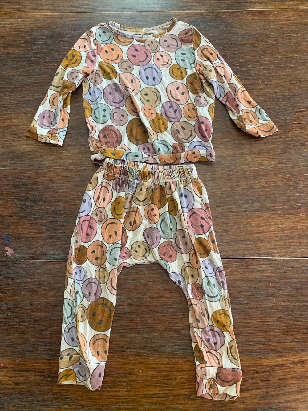 Velveteen by Bunny Knots Smiley Face Bamboo PJ Set